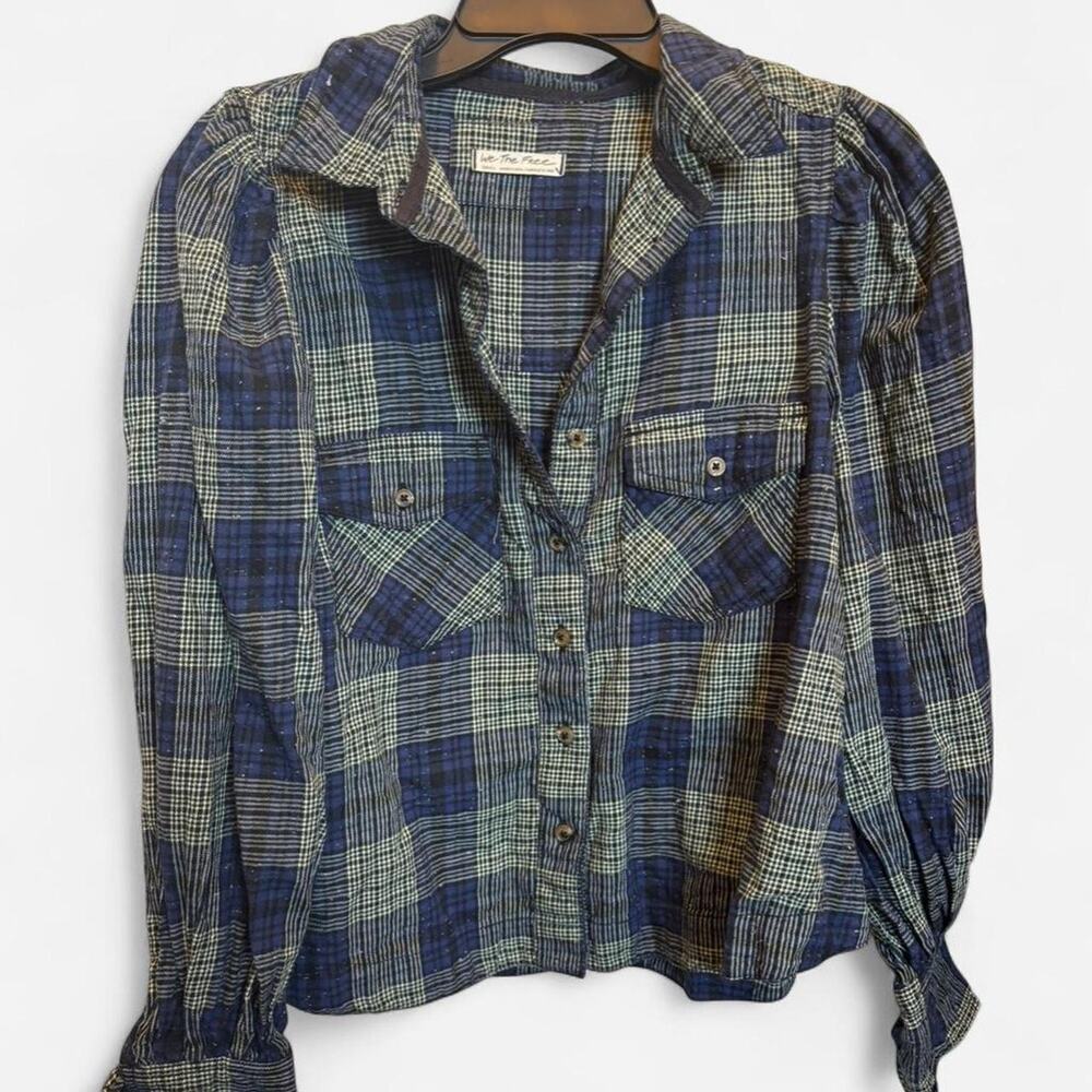 We The Free Plaid Button-Up Shirt